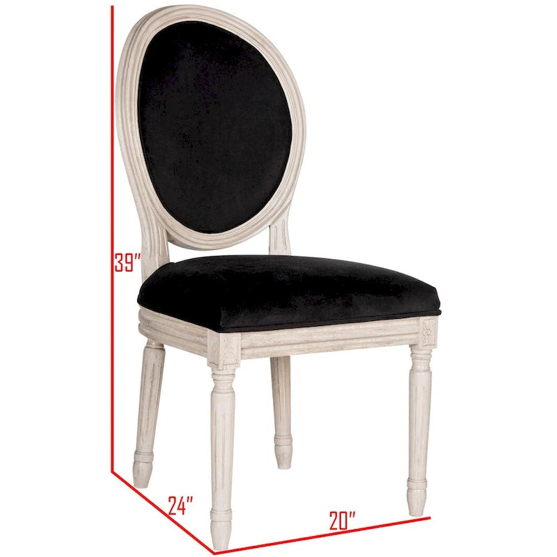 SAFAVIEH Rona Parisian Oval Dining Chair (Set of 2) - 20Wx20Dx39H
