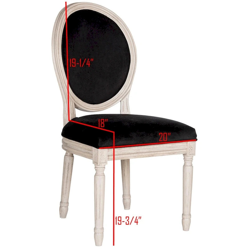 SAFAVIEH Rona Parisian Oval Dining Chair (Set of 2) - 20Wx20Dx39H
