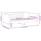 vidaXL Day Bed Upholstered Sleeper Sofa Bed for Bedroom Living Room Velvet