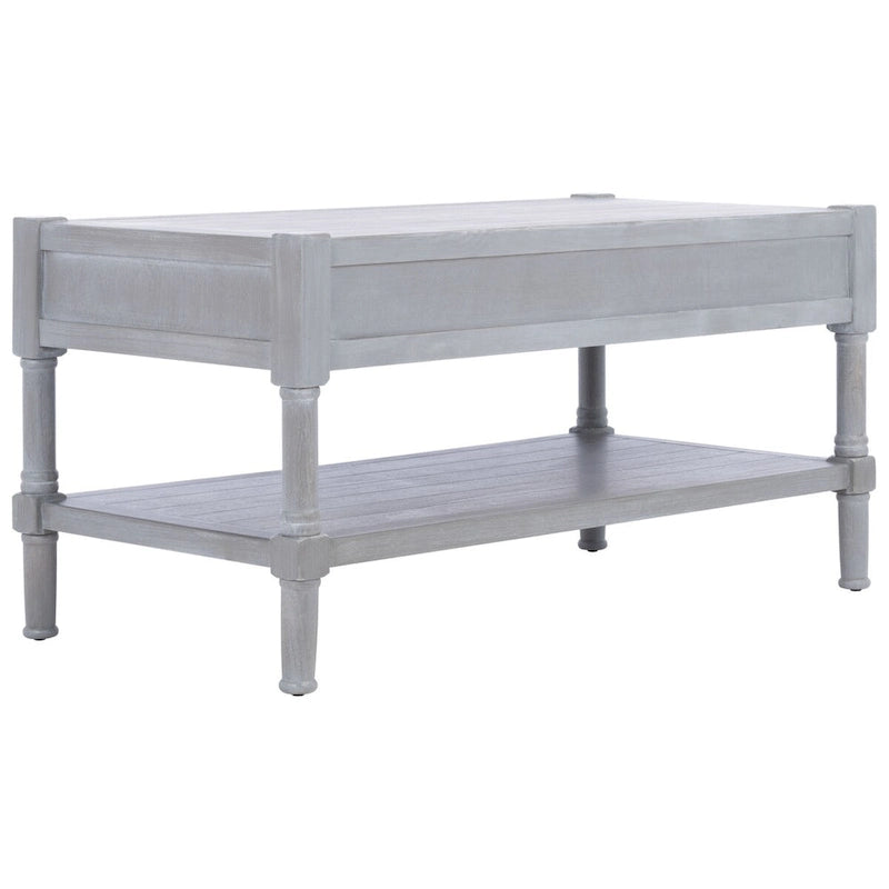 SAFAVIEH Alene 2-Drawer Bottom Shelf Coffee Table - 37.8 W x 19 L x 19 H - 38Wx19Dx19H