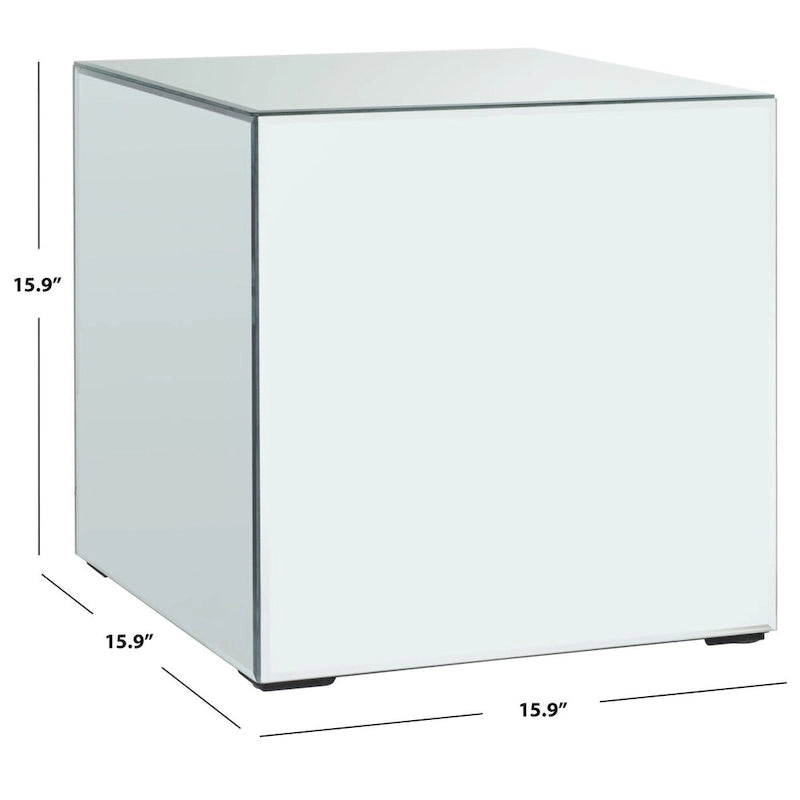 SAFAVIEH Hlin Mirrored Accent Table - 16 W x 16 D x 16 H - 16Wx16Dx16H