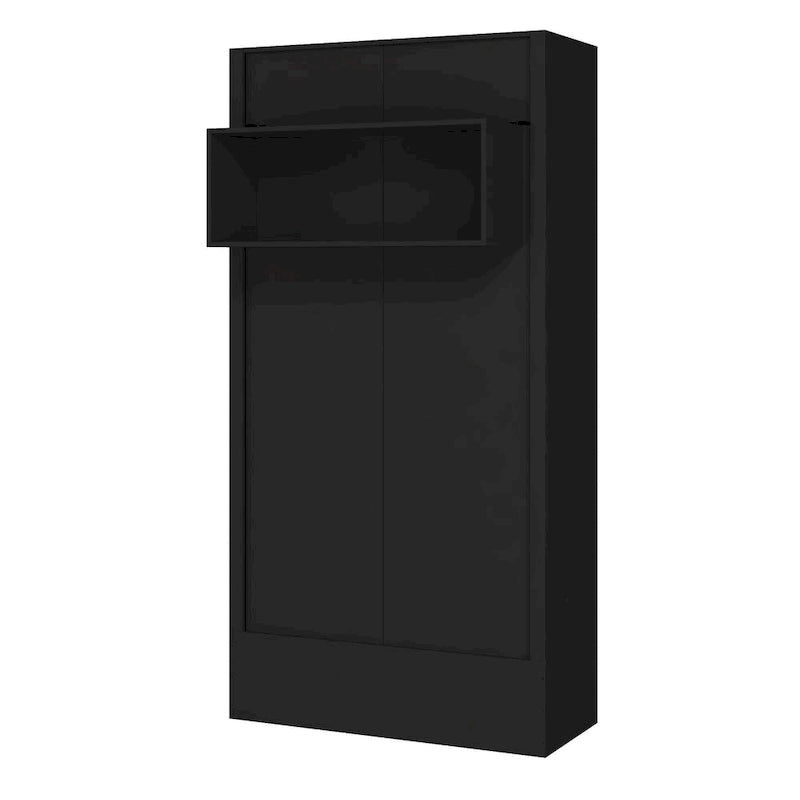 Oakland Living Easy Lift Brazilian Twin Contemporary Murphy Bed with Shelf