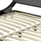 Moasis King Design Model PU Upholstered Led Bed Frame