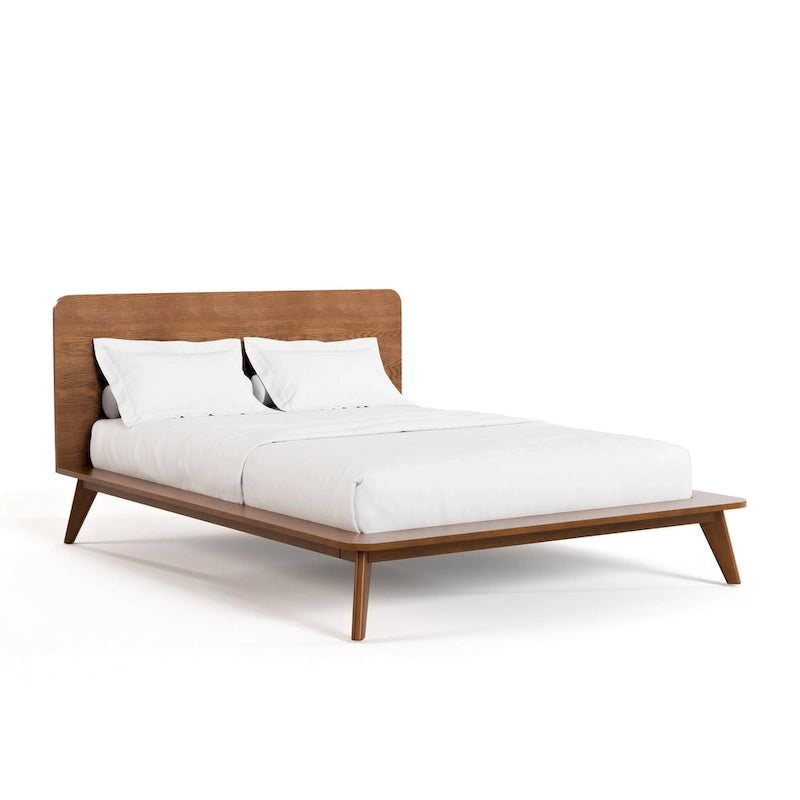 Furniture of America Beau Midcentury Low Profile Wood Platform Bed