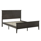 Solid Wood Platform Bed Frame with Headboard and Footboard