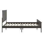 Solid Wood Platform Bed Frame with Headboard and Footboard