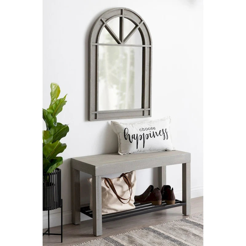 Kate and Laurel Jeran Farmhouse Entryway Bench