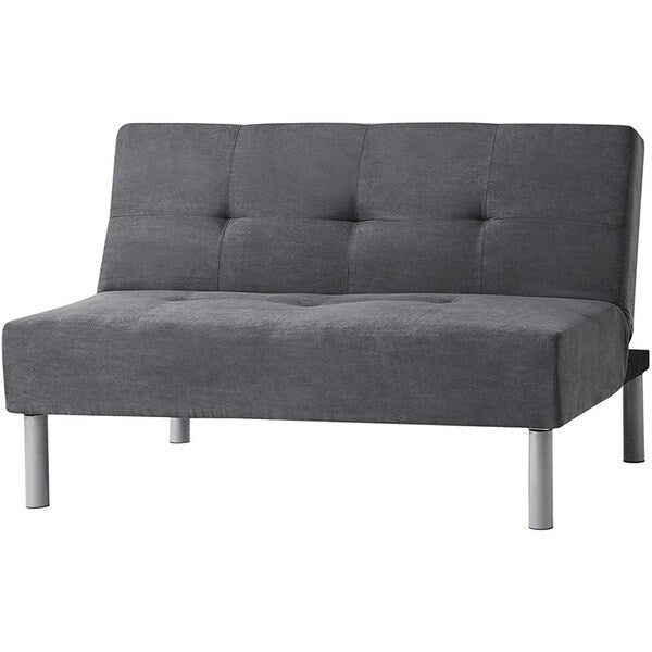 College Mini-Futon - Steel Gray by DormCo