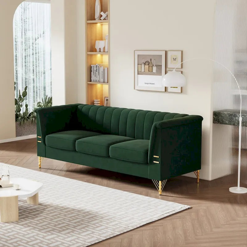 82.67 W Velvet Sofa