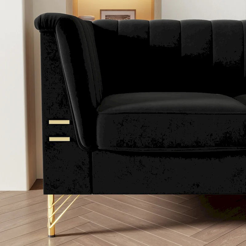 82.67 W Velvet Sofa