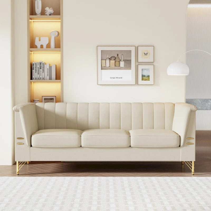 82.67 W Velvet Sofa