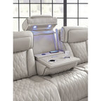 Signature Design by Ashley Boyington Gray Power Reclining Sofa - 86 W x 38.5 D x 44.5 H
