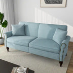 73 Sofa with Nailhead Trim Rolled Arms