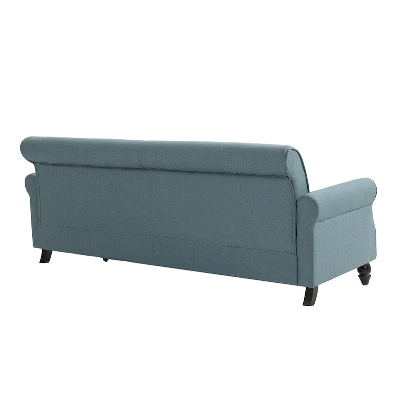 73 Sofa with Nailhead Trim Rolled Arms