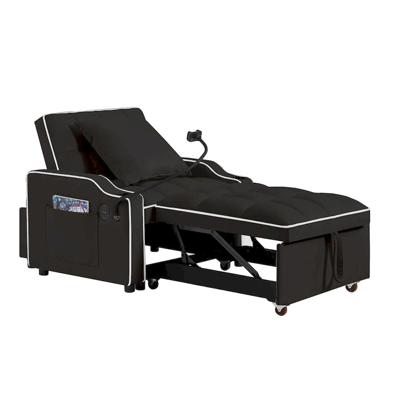 Convertible Sleeper Chair Sofa Bed Adjustable