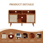 Large Record Player Stand - 48.42D x 15.74W x 29.52H