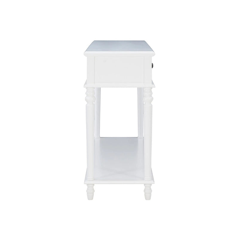 Jowin White Wood Console Table