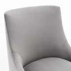 SEYNAR Velvet Upholstered Dining Chair Set of 4, Modern Glam Armless Side Chair