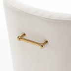 SEYNAR Velvet Upholstered Dining Chair Set of 4, Modern Glam Armless Side Chair