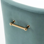 SEYNAR Velvet Upholstered Dining Chair Set of 4, Modern Glam Armless Side Chair