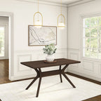 Plank and Beam Verso Cross Leg Rectangular Dining Table - 60