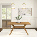 Plank and Beam Verso Cross Leg Rectangular Dining Table - 60