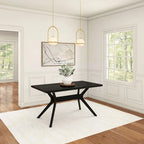 Plank and Beam Verso Cross Leg Rectangular Dining Table - 60