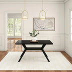 Plank and Beam Verso Cross Leg Rectangular Dining Table - 60