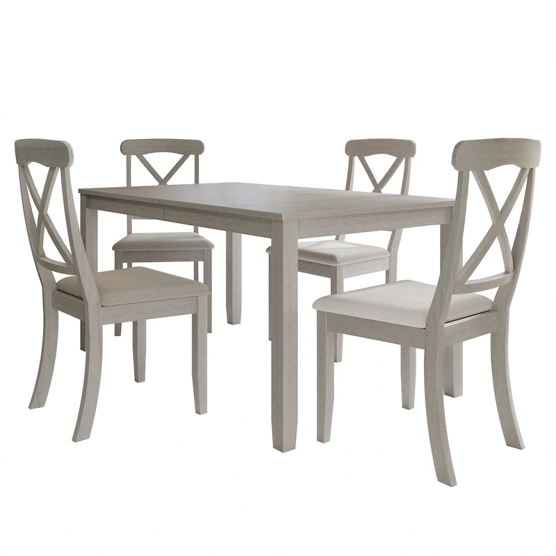 CraftPorch Farmhouse Style 5-piece Wooden Dining Set