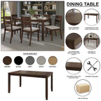 CraftPorch Farmhouse Style 5-piece Wooden Dining Set