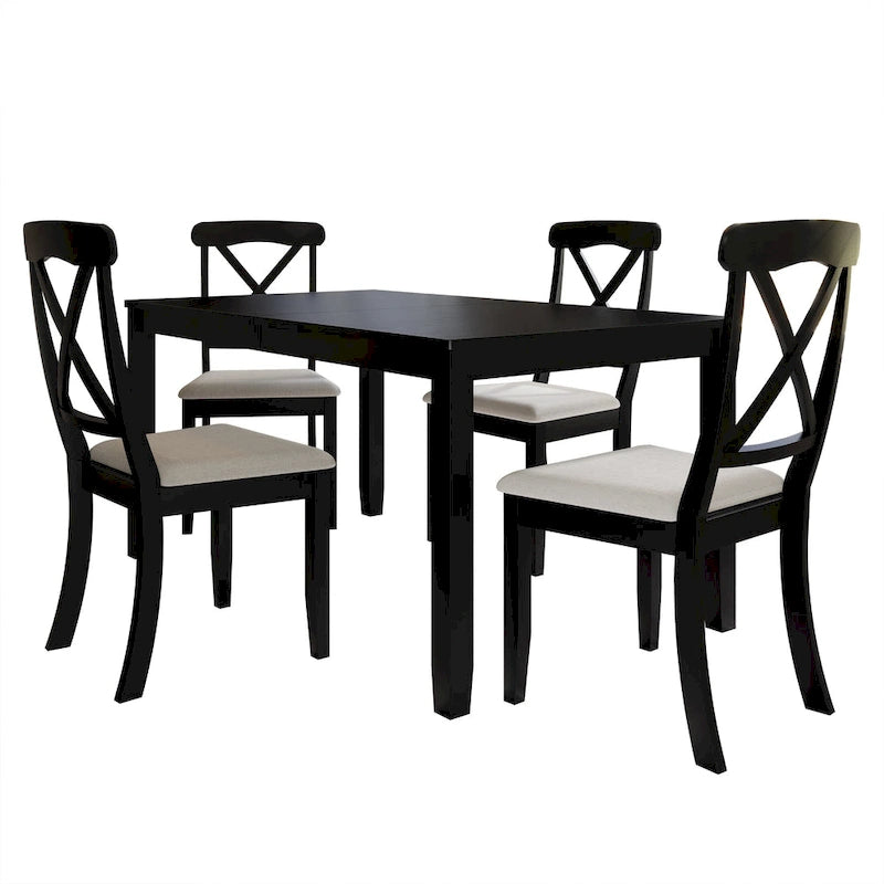 CraftPorch Farmhouse Style 5-piece Wooden Dining Set