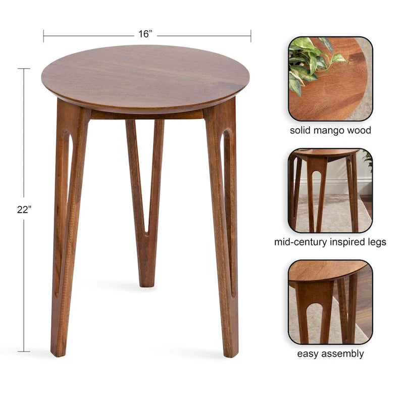 Kate and Laurel Kershaw Round Side Table