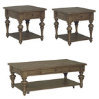 Americana Farmhouse Dusty Taupe 3 Piece Cocktail Table Set