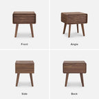 Mopio Ensley Night Stand, Side Table, End Table, Mid Century Modern Nightstand, Bedside Tables, Small Nightstand with Drawers