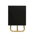 TV Console Table with Gold Frame Base
