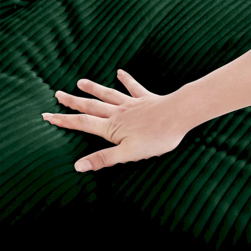 Sectional Sofa Comfy Corduroy Couch with Pillows and Round Armrests,Corduroy Sofa Sleeper Deep Couches with Storage Ottoman