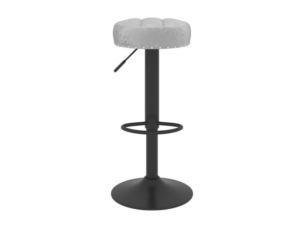 2-Piece Bar Stools, Grey Velvet 83818XOEO