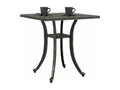 Bronze garden table 53x53x53 cm cast aluminum 77206XBDE