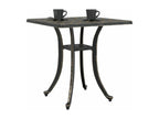 Bronze garden table 53x53x53 cm cast aluminum 77206XBDE