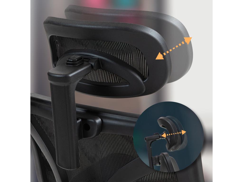 Office chair - Fabric by Maisonpuretop / Plastic - Black - Maisonpuretop 31937BTSE