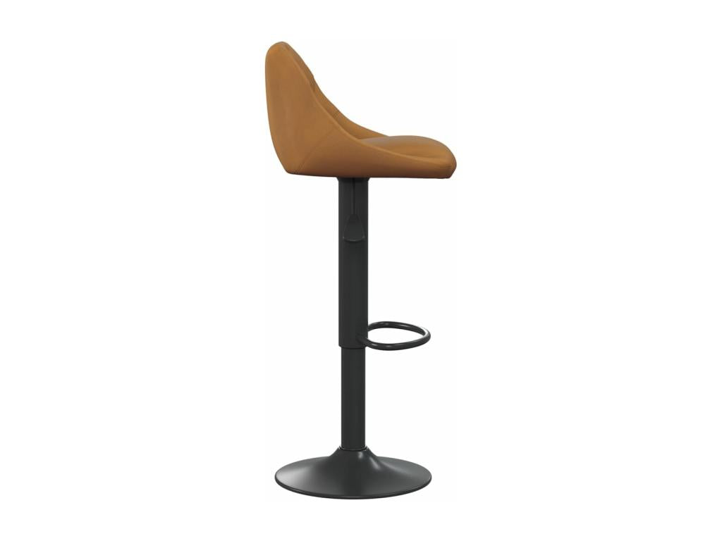 Bar stools, 2 pcs, Brown Velvet, 10, 75068ESQO