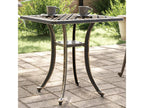 Bronze garden table 53x53x53 cm cast aluminum 77206XBDE