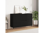 Black sideboard 104x35x70 cm engineered wood 47850KACN