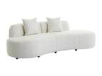 Maisonpuretop 68727UOTW 3-seater sofa in white bouclé fabric