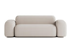 Max Contemporary 2-Seater Straight Sofa in Beige Fabric 73210WVLT