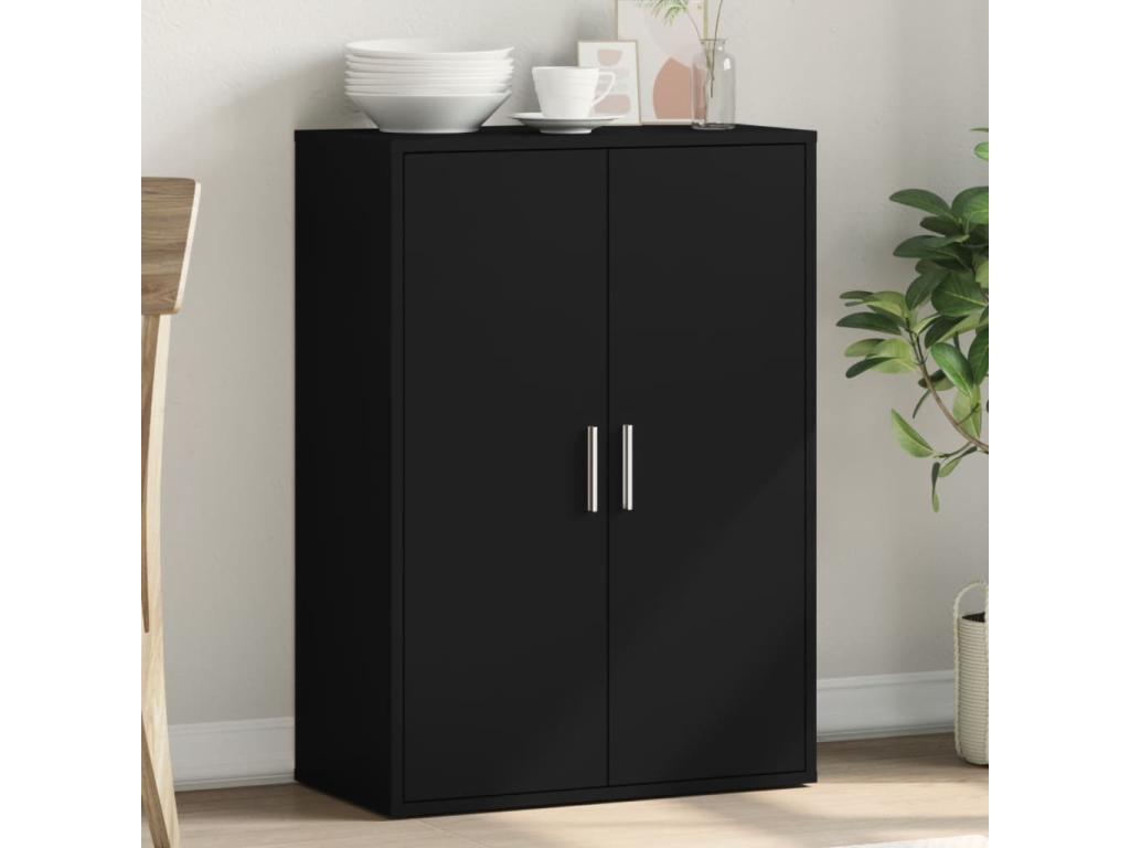 Black sideboard 60x31x84 cm engineered wood 57678IOTS