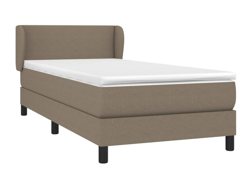 Upholstered bed base with mattress Maisonpuretop 100x200 cm Fabric 49137FFYT