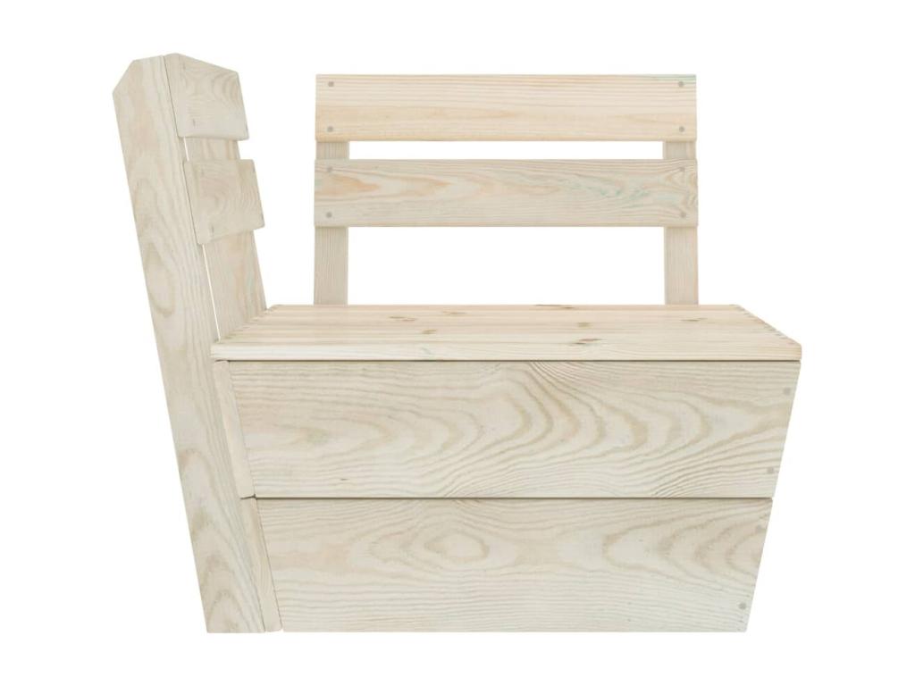 7-piece pallet garden furniture set, impregnated spruce wood 11775SFWO