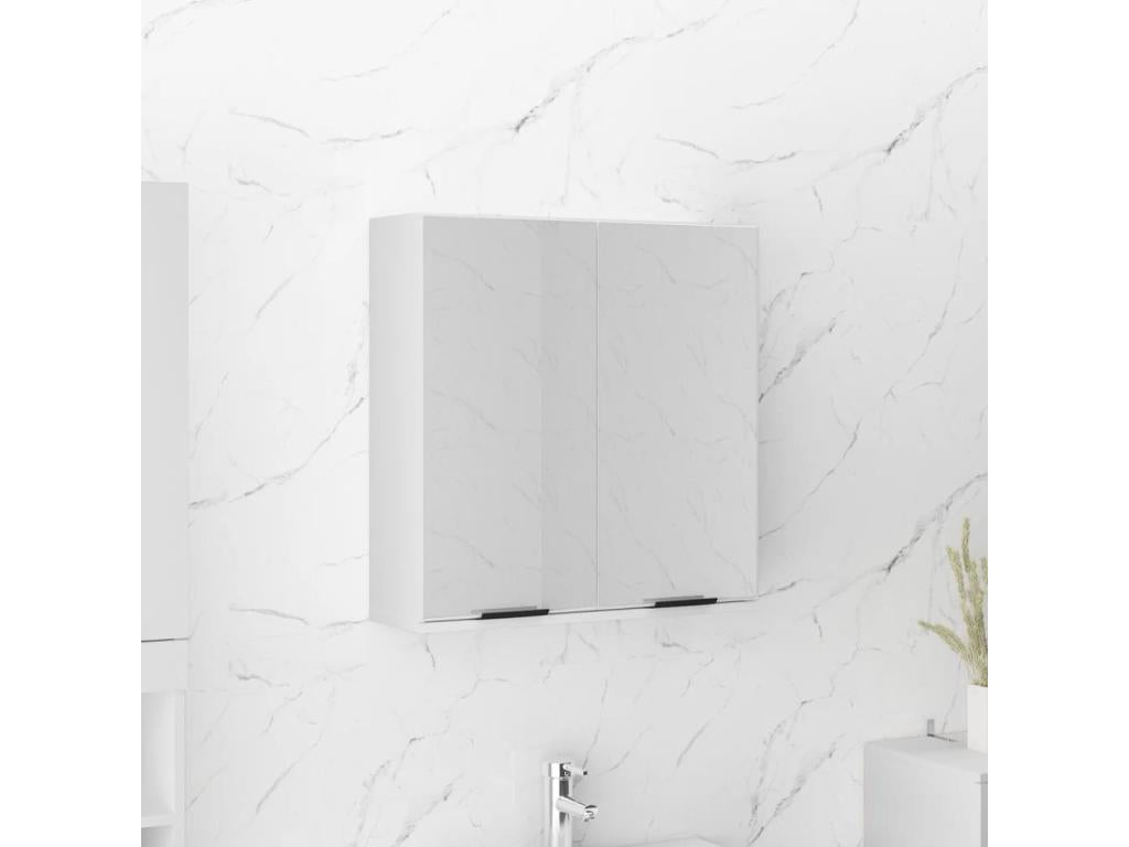 Bathroom mirror cabinet, white, 64x20x67 cm, 96215FUCC