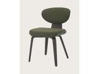 Artvivrestore - Green fabric chair with wooden legs 73253OLVL